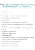 CCHI Cardiovascular System &ndash; Actual Exam Review Questions with Verified Answers&comma; A&plus; Graded &lpar;2026&sol;2027&rpar; &ndash; focused healthcare interpreter exam material