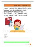 NBRC &sol; TMC &sol; RRT Exam 4 2025 Prep Test Bank  with 350 VERIFIED  QUESTIONS WITH  CORRECT DETAILED ANSWERS &  RATIONALES &vert; ATI RN COMPREHENSIVE  PREDICTOR WITH NGN LATEST VERSION