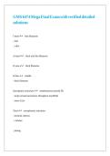 GMS 6474 Mega Final Exam with verified detailed solutions