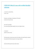 GMS 6474 Mock Exam with verified detailed solutions