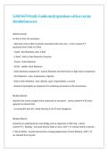GMS 6474 Study Guide study questions with accurate detailed answers