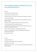 Irene Gold PART 2 Supplemental PRINCIPLES Exam with verified detailed answers