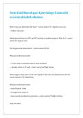 Irene Gold Boards part 1 physiology Exam with accurate detailed solutions