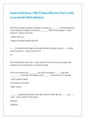 Irene Gold Assoc&period; NBCE Board Review Part 1 with accurate detailed solutions
