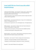 Irene Gold PT Review Notes Exam with verified detailed solutions