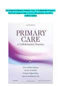 Test Bank For Buttaro&colon; Primary Care&comma; A Collaborative Practice&comma;  5th Ed all chapters fully covered with questions and 100&percnt;  verified solution