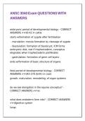 ANSC 3040 Exam QUESTIONS WITH ANSWERS