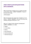 ANSC 3040 Final EXAM QUESTIONS WITH ANSWERS