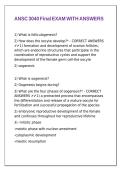 ANSC 3040 Final EXAM WITH ANSWERS