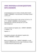 ANSC 3040 Midterm EXAM QUESTIONS WITH ANSWERS