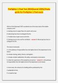 Firefighter 1 Final Test 2024&lpar;Scored 100&percnt;&rpar;&sol;Study guide for Firefighter 1 final exam