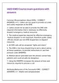 IAED EMD Course exam questions with answers