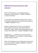 EMD Review exam questions with answers&period;