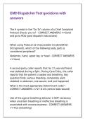 EMD Dispatcher Test questions with answers