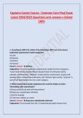 Captains Career Course - Common Core Final Exam Latest 2024&sol;2025 Questions and -answer-s Solved 100&percnt;