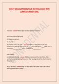 JERSEY COLLEGE MEDSURG 1 RN FINAL EXAM WITH COMPLETE SOLUTIONS&period;
