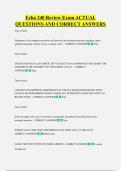Echo 240 Review Exam ACTUAL  QUESTIONS AND CORRECT ANSWERS