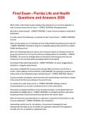 Final Exam - Florida Life and Health Questions and Answers 2026&period;