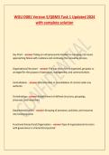 WGU D081 Version 5&sol;QBM3 Task 1 and Task 2 Updated 2025 with complete solution&comma;