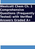 Westcott Chem Ch&period; 1 Comprehensive Questions &lpar;Frequently Tested&rpar; with Verified Answers Graded A&plus;