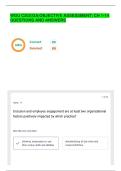 WGU C202&vert;OA&vert;OBJECTIVE ASSESSMENT&vert; CH 1-14 QUESTIONS AND ANSWERS
