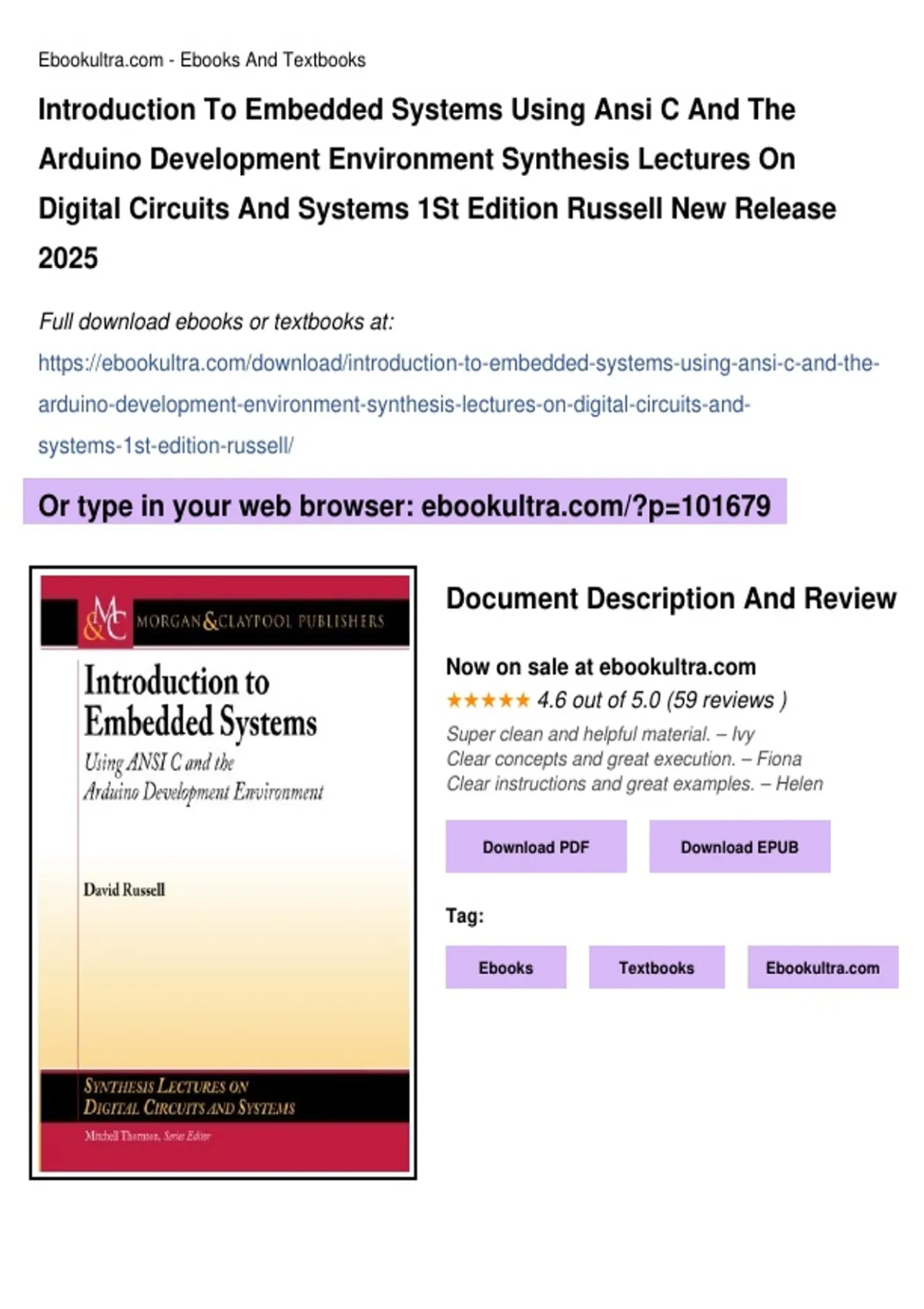 Ansi Conversion Arduino Summary Introduction to Embedded Systems Using ANSI C and the Arduino ...