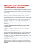Hemisphere Exam Quiz and Answers 100&percnt; Solved 2026 Brand New&excl;&excl;