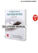 Fundamentals of Aerodynamics &lpar;7th Edition&rpar; by John D&period; Anderson &ndash; Solution Manual &vert; Complete Worked Solutions for Aerodynamics