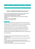 NUR2513 Maternal-Child Nursing Final Exam 2026&sol;2027 &vert; Grade A Answers &vert; Evidence-Based Practice