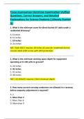 Texas Journeyman Electrician Examination Verified  Questions&comma; Correct Answers&comma; and Detailed  Explanations for Science Students&vert;&vert;Already Graded  A&plus; 