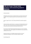  CMN 10V Exam 2 Study Guide questions well answered graded A&plus; 2025&sol;2026
