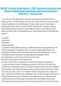 NR 667 Practice Exam Week 2 &ndash; FNP Capstone Practicum and Intensive Study Guide&comma; Questions with Correct Answers &lpar;2026&sol;2027&rpar;&comma; Chamberlain University &ndash; targeted exam preparation material