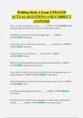 Welding block 3 Exam UPDATED  ACTUAL QUESTIONS AND CORRECT  ANSWERS