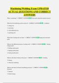 Machining&sol;Welding Exam UPDATED  ACTUAL QUESTIONS AND CORRECT  ANSWERS