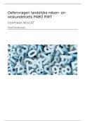 Oefenvragen landelijke reken- en wiskundetoets PABO RWT &lpar;voorheen WisCAT&rpar;&colon; Hoofdrekenen