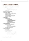 Samenvatting Media culture KU Leuven &lpar;S0N78A&rpar; - Stef Aupers