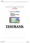 Test Bank with Verified Answers &ndash; Clayton&rsquo;s Basic Pharmacology for Nurses &lpar;18th Edition&rpar; By Michelle Willihnganz &vert; All Chapters Covered &vert; Rated A&plus; &vert; Latest Edition