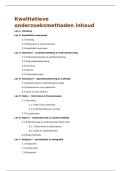 Samenvatting Kwalitatieve onderzoeksmethoden KU Leuven &lpar;S0O07C&rpar; - Gilles Pittoors