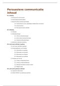 Samenvatting Persuasieve communicatie KU Leuven &lpar;S0N81A&rpar; - Tim Smits