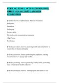 PUBH 302 EXAM 2 ACTUAL EXAMINATION SHEET 2026 ACCURATE ANSWERS GUARANTEED