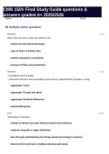 CMN 150V Final Study Guide questions & answers graded A&plus; 2025&sol;2026