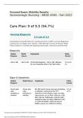 Robert Hall mobility Focused Exam&colon; Mobility Results Gerontologic Nursing - NRSE 4560 &vert; Updated &vert; Revised edition 
