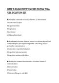 QASP-S EXAM CERTIFICATION REVIEW 2026 FULL SOLUTION SET