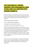 HESI FUNDAMENTALS HERZING UNIVERSITY HESI FUNDAMENTALS EXAM ACTUAL EXAM 2026 QUESTIONS WITH ANSWERS GRADED A&plus;