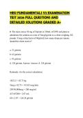 HESI FUNDAMENTALS V2 EXAMINATION TEST 2026 FULL QUESTIONS AND DETAILED SOLUTIONS GRADED A&plus;