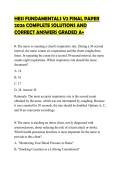 HESI FUNDAMENTALS V2 FINAL PAPER 2026 COMPLETE SOLUTIONS AND 
