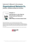 solutions manual&comma; textbook answers&colon; Organizational Behavior Emerging Knowledge&period; Global Reality - McShane -6e- &lbrack;2026 Semester&rsqb;