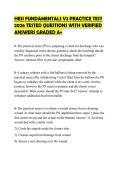 HESI FUNDAMENTALS V2 PRACTICE TEST 2026 TESTED QUESTIONS WITH VERIFIED ANSWERS GRADED A&plus;