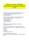 NURS 522&colon; EXAM 1 VERIFIED QUESTIONS AND CORRECT ANSWERS 2026