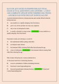 BAYLOR ADVANCED PATHOPHYSIOLOGY FINAL  EXAM ACTUAL QUESTIONS AND ANSWERS - LATEST  AND COMPLETE UPDATE WITH VERIFIED SOLUTIONS &ndash; ASSURED PASS WITH INSTANT DOWNLOAD PDF&period; 